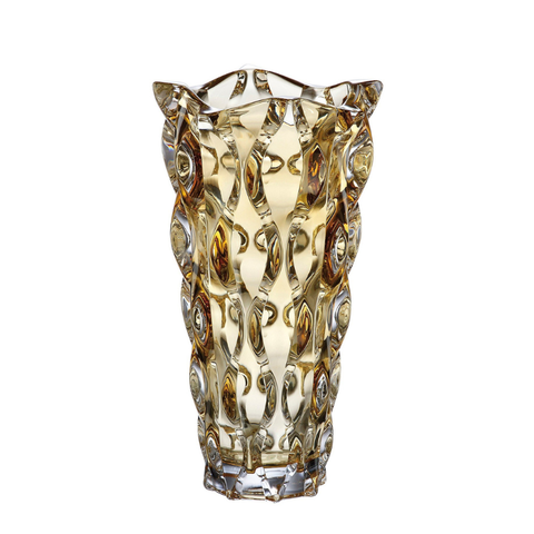 Lọ hoa Samba vàng 30.5cm Bohemia treasury