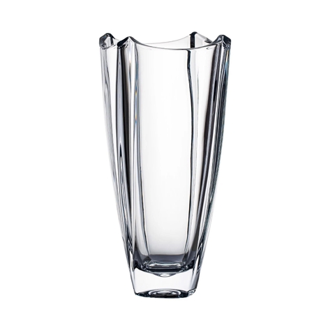 Lọ hoa bom vuông trơn 30cm Crystal Bohemia