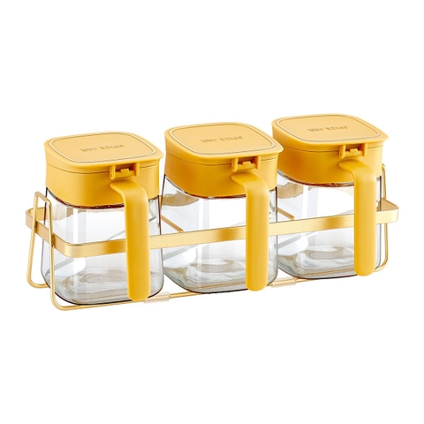 Bộ gia vị thủy tinh 3c