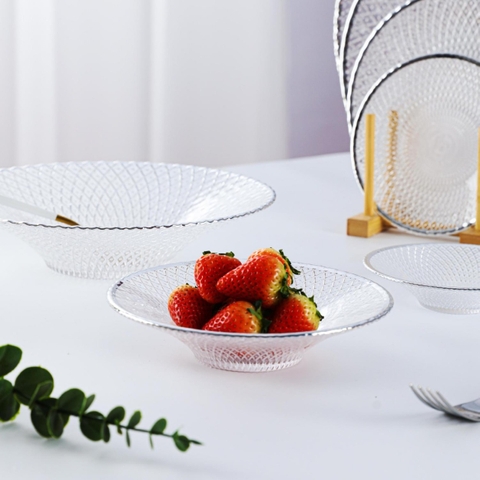 Đĩa 12cm 3005 viền bạc