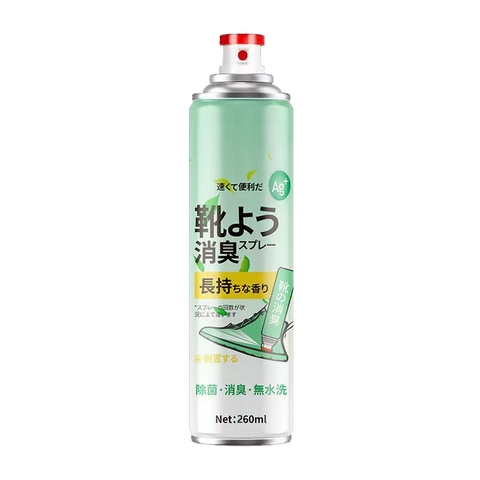 Xịt khử mùi giày dép ion bạc 260ml