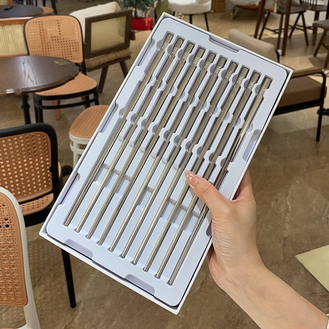 Hộp đũa 10đ chopsticks inox 316