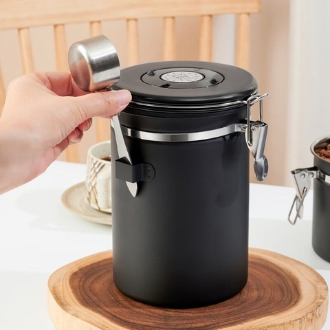 Hũ đựng TP thép không gỉ 304 đen