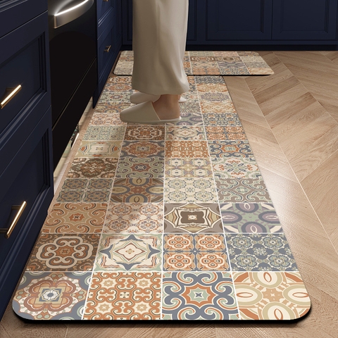 Bộ thảm nhà bếp kiểu Mỹ 50*80+180cm