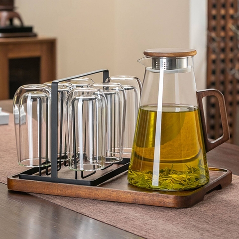 Bộ cốc bình thuỷ tinh kèm khay GNS-TM6842