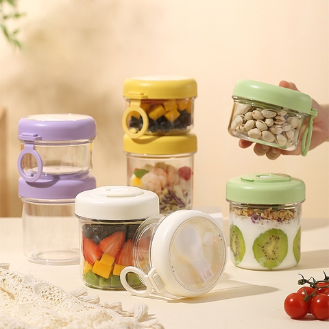 Cốc nhựa đựng yến mạch, salad 330+530ml HY6597C2