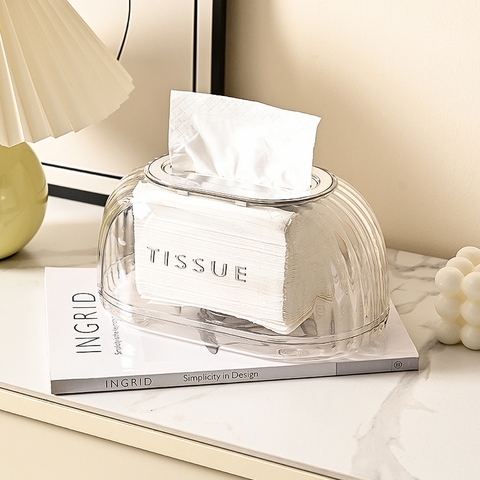 Hộp giấy trong suốt Tissue