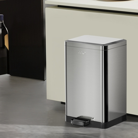 Thùng rác đạp chân inox CCKO 15L CK8860 - Bạc