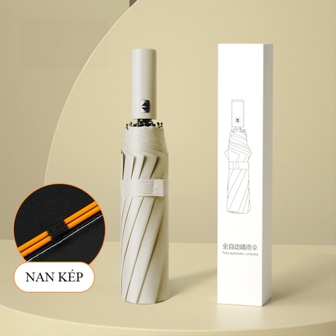 Ô dù tự động 12 nan chống tia UV JG088 - Kem