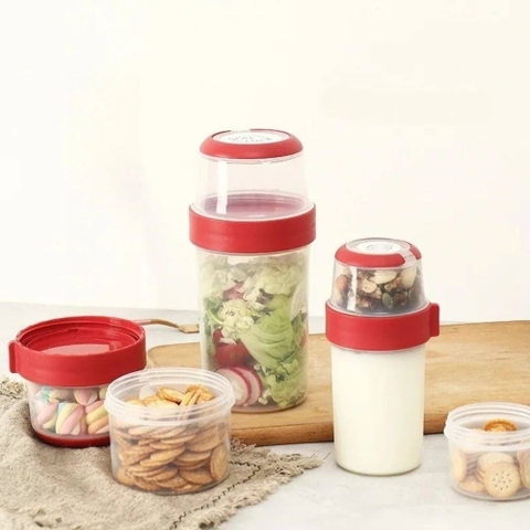 Cốc nhựa đựng yến mạch, salad 150+330ml HB3315