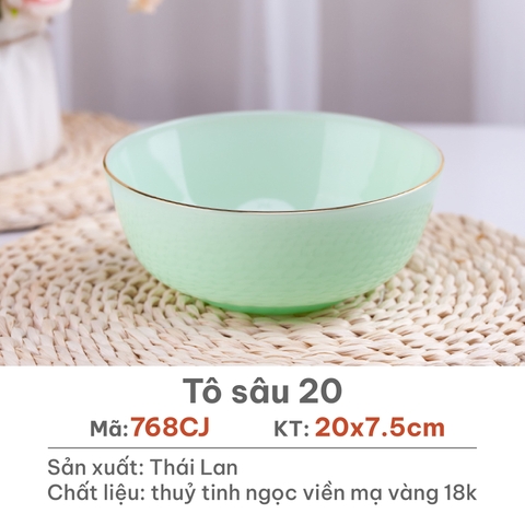 Tô sâu Opal Xanh ngọc 20cm - 768CJ