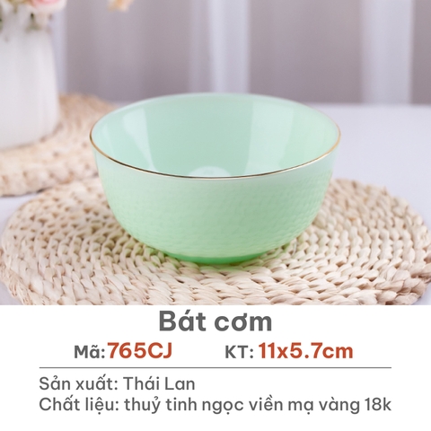 Bát cơm đáy to Opal Xanh ngọc 11cm - C765CJ