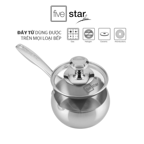 Quánh inox Fivestar 3 lớp dáng quả táo 12cm