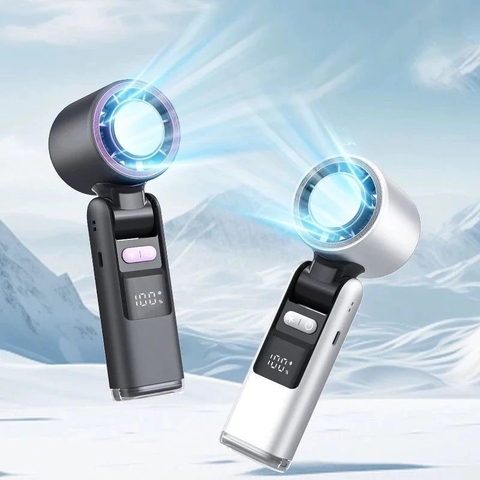 Quạt cầm tay sò lạnh có đèn K801