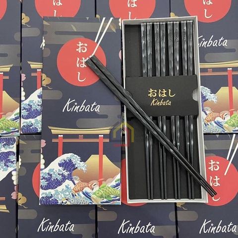 Set 5 đôi đũa sợi thuỷ tinh kháng khuẩn Kinbata