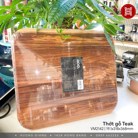 Thớt gỗ Teak bo tròn