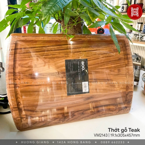 Thớt gỗ Teak bo tròn
