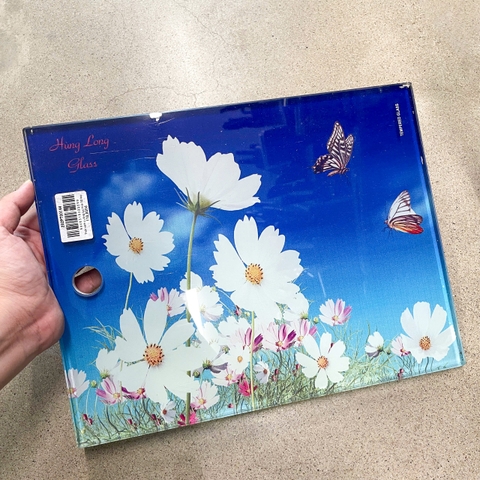 Thớt kính cường lực hoa 3D loại bé 70014