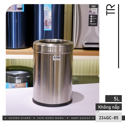 Thùng rác không nắp TR 5L 205D bạc
