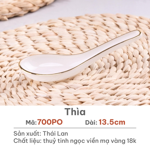 Thìa Opal Trắng - 700PO