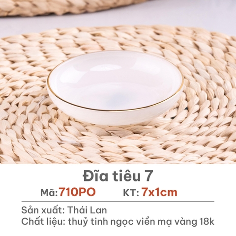 Đĩa tiêu Opal Trắng 7cm - 710PO