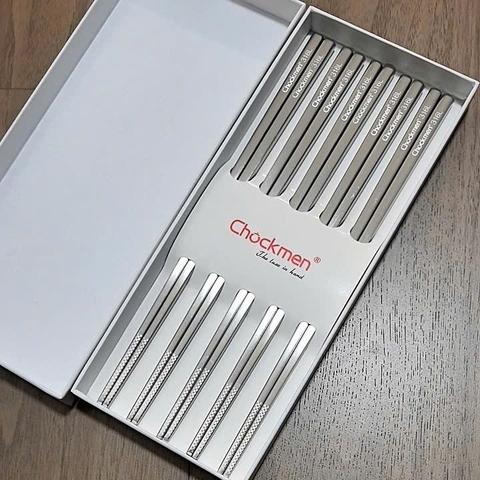 Hộp 5 đôi đũa có vân Chockmen CKM JYCS5P