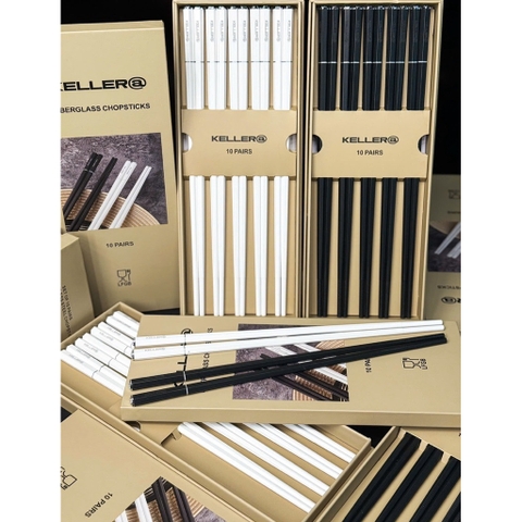 Set 10 đôi đũa Keller@ Germany - Biểu tượng cỏ 4 lá may mắn