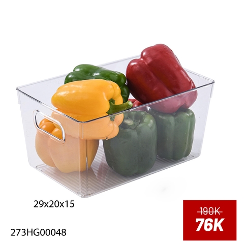 Khay nhựa lưu trữ trong suốt có quai xách TO 29*20*15