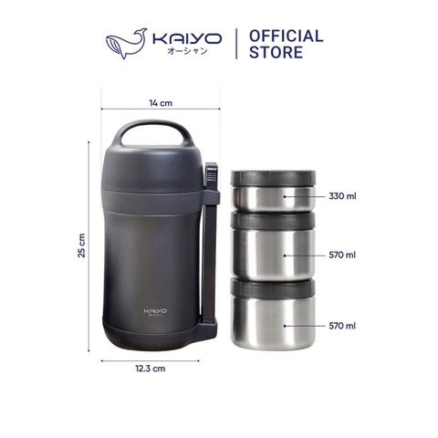 Hộp cơm giữ nhiệt Kaiyo 1600ml