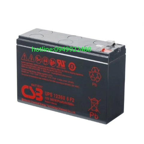 Ắc quy CSB 12V 6Ah, UPS123606