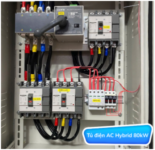 TỦ ĐIỆN HYBRID 3 PHA 380V CÔNG SUẤT 80Kw