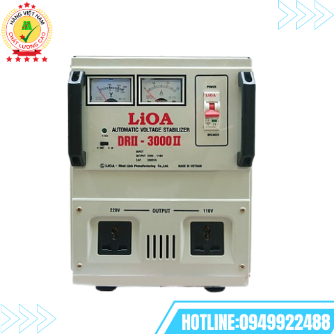 ỔN ÁP LIOA 1 PHA 3KVA DRII-3000II