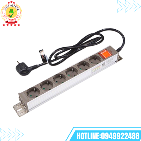 Thanh nguồn PDU 6 Ports 16A (phụ kiện tủ rack)