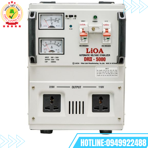 ỔN ÁP LIOA 1 PHA 5KVA DRII-5000II