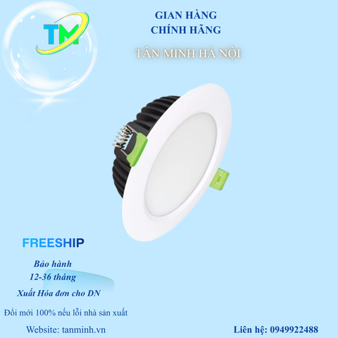 Đèn Âm Trần Diamond 10W Đơn Sắc Mặt Trắng - DDL-10SS-T120