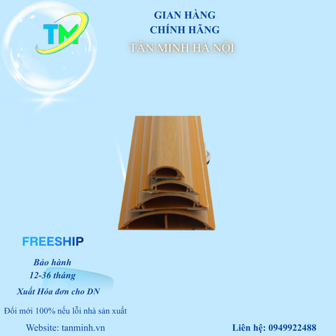 Ống luồn đi dây điệnn đi dây điện thẩm mỹ màu vân gỗ