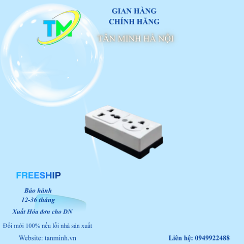 Ổ cắm đôi nổi đa năng kết hợp - OC2KDN