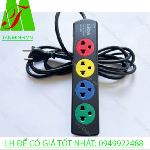 Ổ CẮM ĐIỆN LIOA  4 CHẤU CHỊU NHIỆT CHỐNG CHÁY 4TN3.3.5