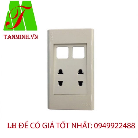 Ổ CẮM ĐÔI 2 CHẤU VỚI 2 LỖ E182U2X