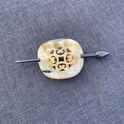 Kẹp tóc Sơn Mài màu Trắng - HH656-01