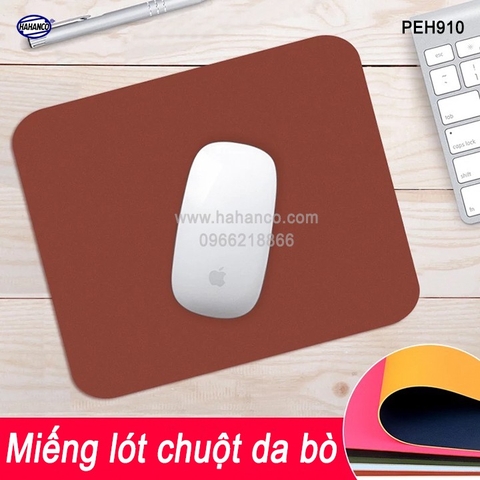 Miếng Lót Chuột Bằng Da Bò HAHANCO Phản Hồi Chính Xác Và Nhạy - PEH910