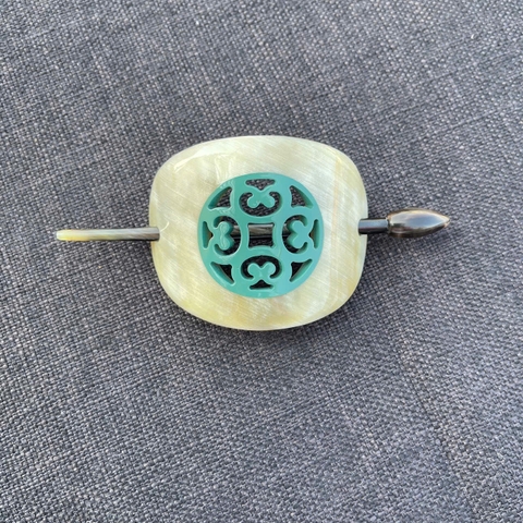 Kẹp tóc Sơn Mài màu Xanh - HH656-20