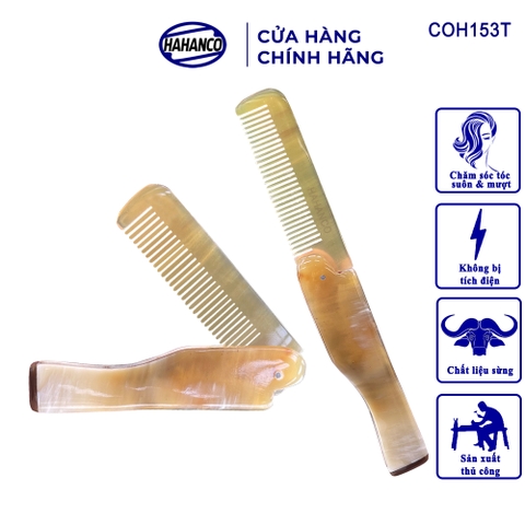 Lược sừng gấp gọn bỏ túi tiện dụng dành riêng cho Nam chải tóc, chải râu - COH153T