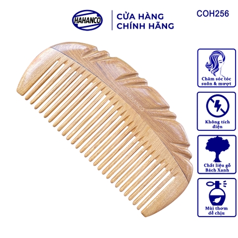 Lược Gỗ Thơm Hình Múi Bưởi HAHANCO (Size:S-12cm) Chải Tóc Thư Giãn Hằng Ngày- COH256