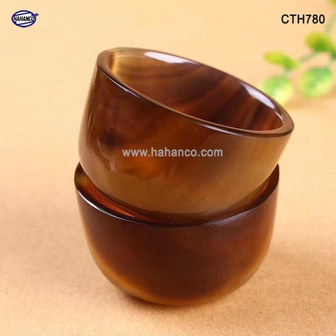 Chén sừng Trâu, uống Trà, Rượu thanh lọc giải độc và nhiệt - CTH780 - HAHANCO