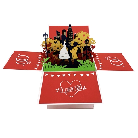 Wedding Box Pop Up Card