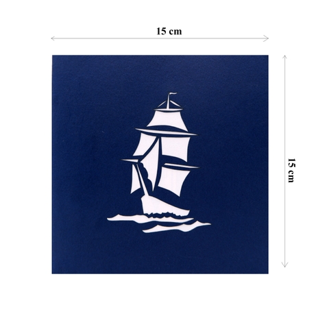 Boat 3D Pop Up Card