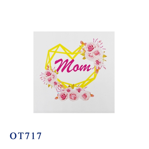 Crystal Heart Mom Pop Up Card