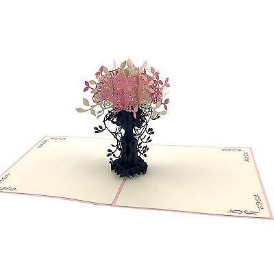 VASE OF FLOWERS 4 POP UP 3D CARD