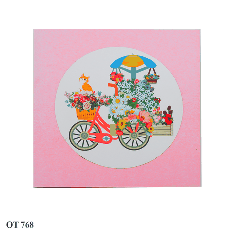 Flowers Cart Pop Up Card